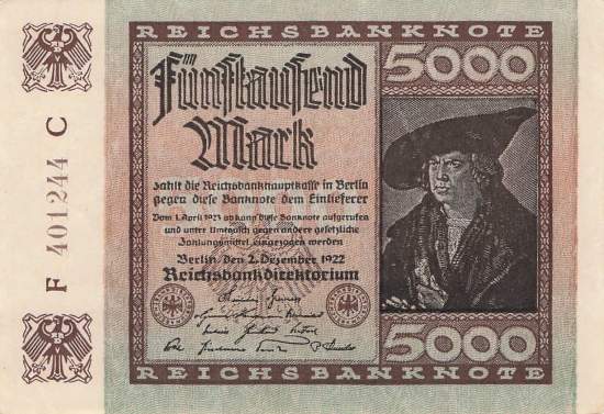 5000 Mark  ro.80a C 1922